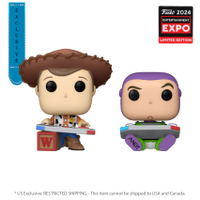 Toy Story - Woody & Buzz Gaming C2E2 2024 US Exclusive Pop! Vinyl 2 Pack